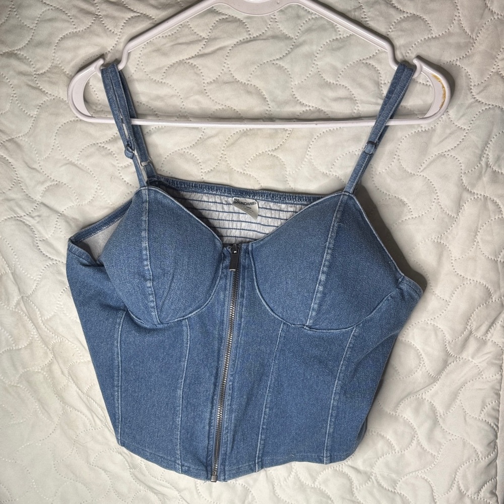 Blue Denim Women's Top